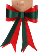 Decoratiestrik XL Rood/Groen 46cm