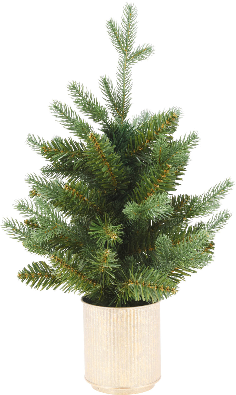 Kerstboom 45cm in gouden pot