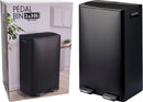 Excellent Houseware Pedaalemmer 2x 30L Mat Zwart