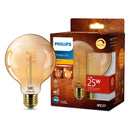 Philips Vintage LED Dimbare Globe G95 E27 60W Amberkleurig Glas