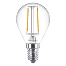 Philips LED Filamentkogellamp 25W P45 E14 Warm Wit Licht Transparant