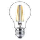 Philips LED Filamentlamp 60W A60 E27 Warm Wit Licht Transparant 2 Stuks
