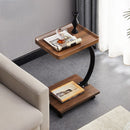 Ceruzo Bijzettafel met Wieltjes - C-Shape