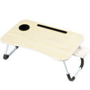 Ceruzo Opklapbare Laptoptafel - Bedtafel - 60x40 cm - Licht Houtlook
