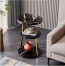 Ceruzo Moderne Bijzettafel - Zwart - Goud