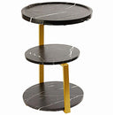 Ceruzo Moderne Bijzettafel - Zwart - Goud