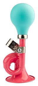 Fietstoeter krul PexKids - roze met groene bol