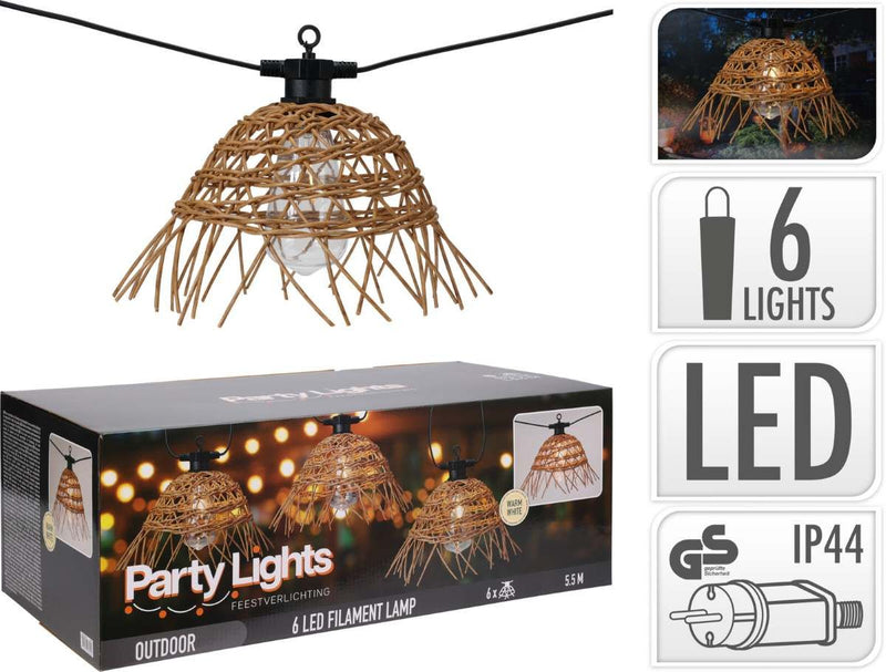 Lichtsnoer Tuin - Rattan