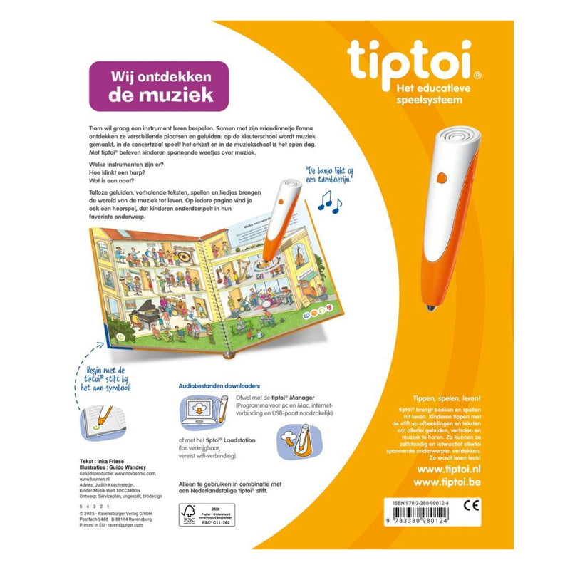 Tiptoi Boek Wij Ontdekken de Muziek