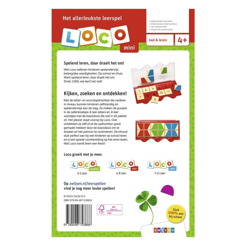 Zwijsen Loco Mini Letterplons Letterpakket