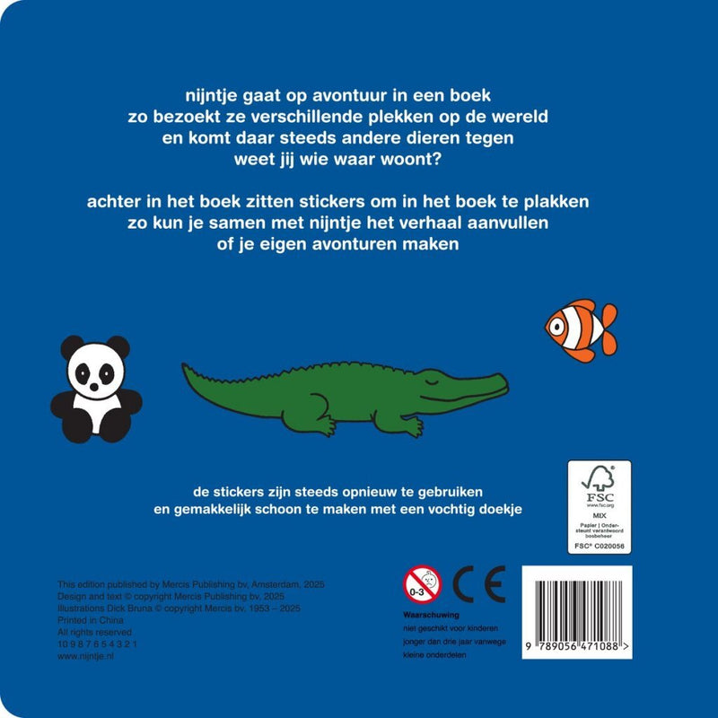 Nijntje Stickerboek Op Avontuur Met Nijntje