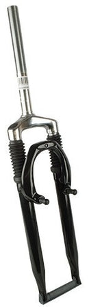 Verende voorvork 26" ahead met 1 1-8" vorkbuis - V-brake remnokken - zwart / zilver