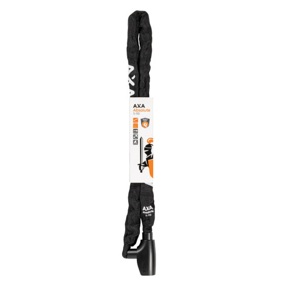 Kettingslot Axa Absolute 5-110 met polyester hoes - zwart