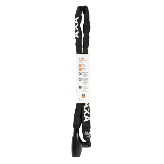 Kettingslot Axa Absolute 5-110 met polyester hoes - zwart