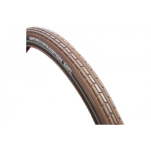 Buitenband CST Tradition Classic Line 28 x 1.75" / 47-622 mm - bruin met reflectie