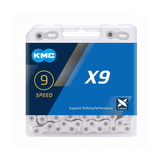 Ketting 9 speed KMC X9 114 schakels - zilver