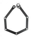 vouwslot met houder Keeper Combo 85 cm staal zwart