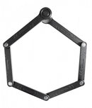 vouwslot met houder Kryptolok 100 cm staal zwart