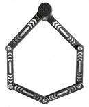 vouwslot met houder Kryptolok 85 cm staal zwart