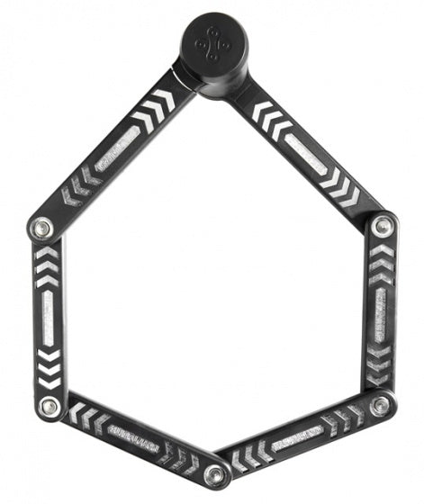 vouwslot met houder Kryptolok 85 cm staal zwart