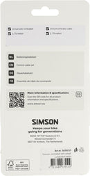 Remkabelset Simson compleet universeel - zwart