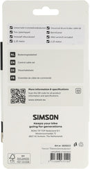 Trommelremkabelset Simson compleet universeel RVS - zwart