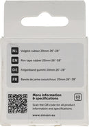 Velglint Simson 26-28" 20mm breed - zwart