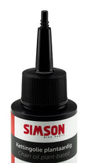Kettingolie Simson plantaardig - zwart/rood