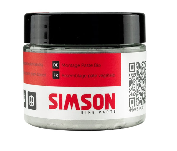 Montagepasta Simson plantaardig - zwart/rood