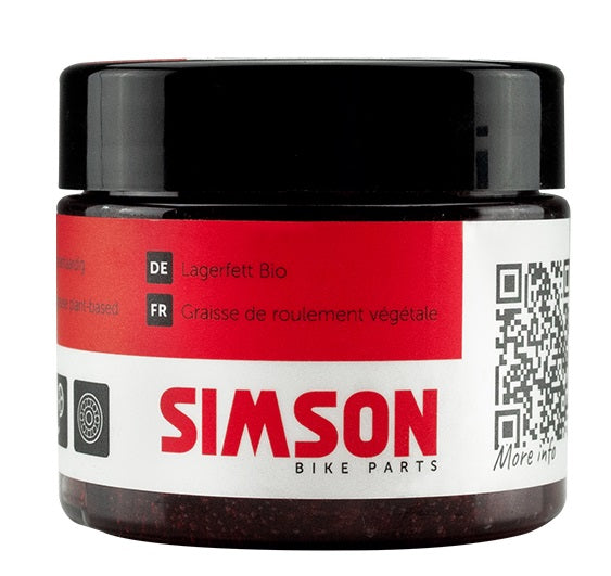 Lagervet Simson plantaardig - zwart/rood