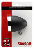 Simson batterij koplamp Classic Luxurious - zwart