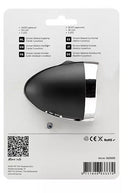 Simson batterij koplamp Classic Luxurious - zwart