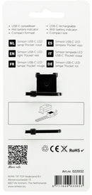 Achterlicht Simson USB-C LED lamp pocket - rood