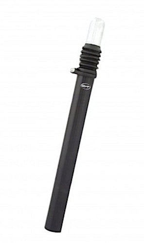 Verende Zadelpen Post Moderne - Ø27,2 mm - zwart - 350 mm - kaars