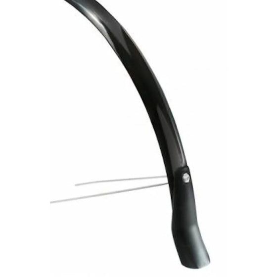 Achterspatbord Eurofender Snello 28" x 51 mm - zwart