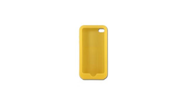 Silicon Case Mat Geel voor iPhone 4/ 4S