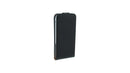 Leder Beschermtasje Vertical Flip Zwart voor Apple iPhone 5/5S