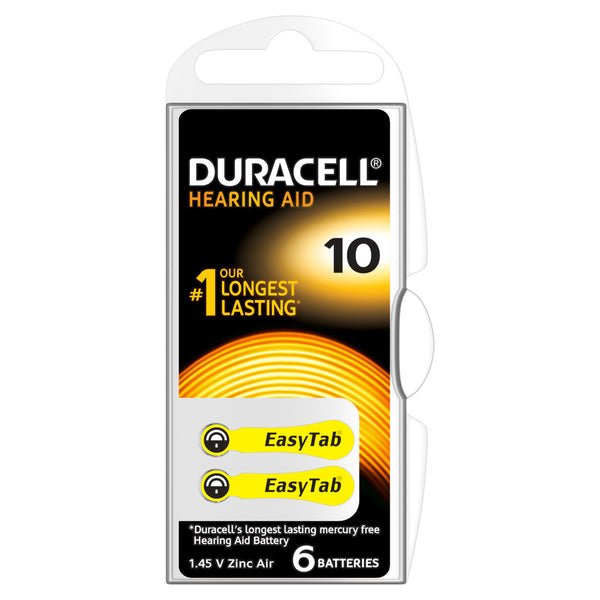 Duracell Easytab Hoorbatterij 10