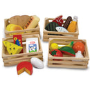 Melissa &amp; Doug Houten Etenswaren In 4 Kratjes 21-delig