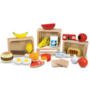Melissa &amp; Doug Houten Etenswaren In 4 Kratjes 21-delig