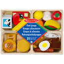 Melissa &amp; Doug Houten Etenswaren In 4 Kratjes 21-delig