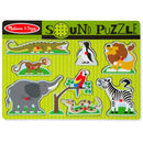 Melissa &amp; Doug Houten Puzzel + Geluid Dierentuindieren