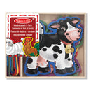 Melissa &amp; Doug Borduren Op Hout Boerderijdieren