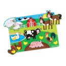 Melissa &amp; Doug Houten Puzzel Boerderijdieren 8 Figuren