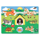 Melissa & Doug Houten Puzzel Dieren 8 Figuren