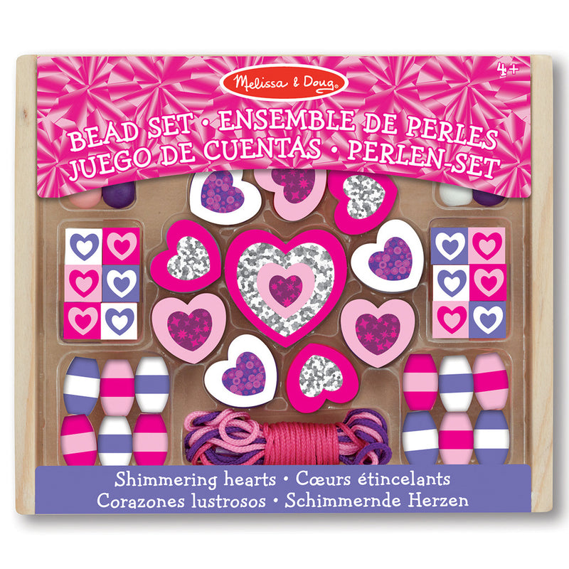 Melissa &amp; Doug Houten Kralen Fonkelende Harten