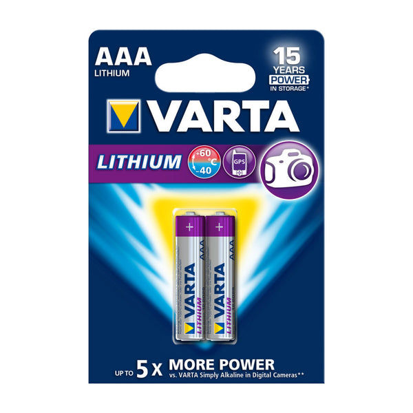 Varta VARTA-6103/2B Lithium Batterij Aaa 2-blisterkaart