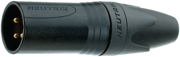 Neutrik NTR-NC3MXX-B Xlr Cable Plug 3 Cable Plug/straight Xx Soldeer Connecties Zwart