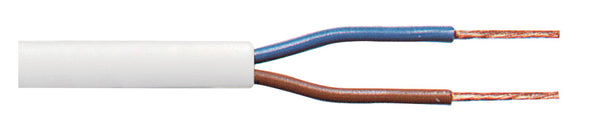 Tasker TASR-C261-WHT Stroomkabel 2x 0.75 Mm² 100 M Wit