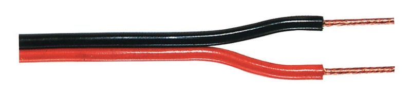 Tasker TASR-C102-1.50 Luidsprekerkabel Op Rol 2x 1.50 Mm² 100 M Zwart/rood
